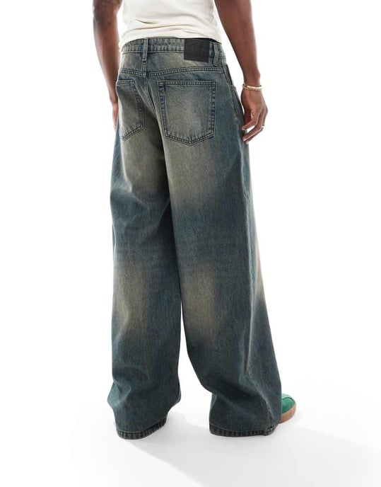 Cotton On super baggy Y2K jean in washed blue - Image 3