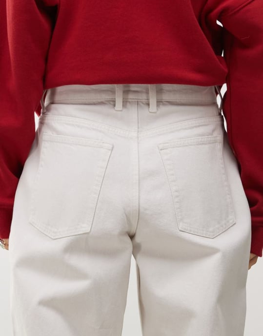 COLLUSION baggy antifit jeans i ecru - Image 4