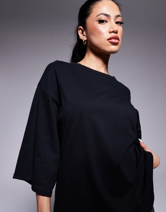 ASOS DESIGN 2 in 1 t-shirt and plisse jumpsuit in animal print - Image 4