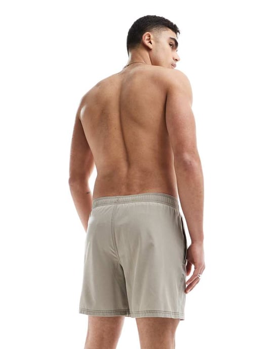 Hollister Y2K swim short in khaki - Image 3