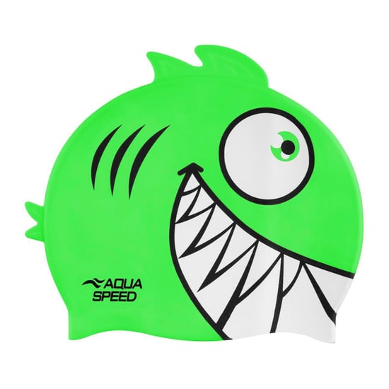 Pojkar Flickor Piranha Mönstrad Simhuvudbonad | Silikon 3D Tryckt Lätt Passande Simhuvudbonad - Image 2