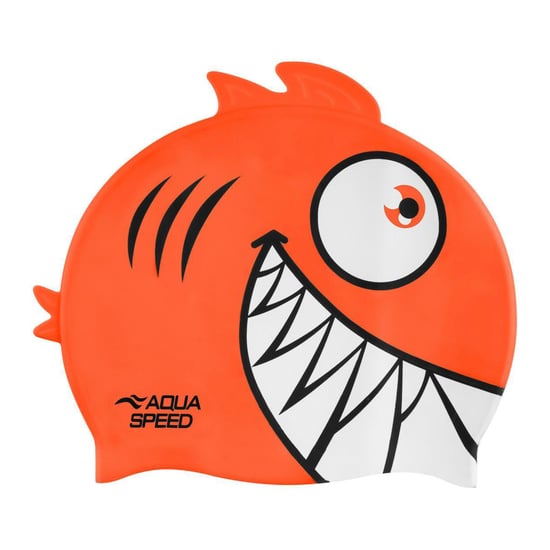 Jongens Meisjes Piranha Patroon Zwemcap | Silicoon 3D Print Gemakkelijk Passende Zwemcap - Image 2