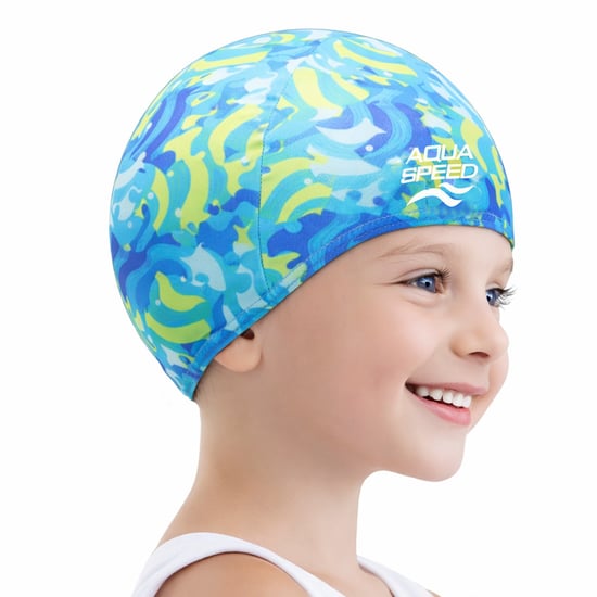 Baby Girl & Boy Patterned Fabric Swimming Cap | Flexible Comfortable Toddler Fit - Image 2
