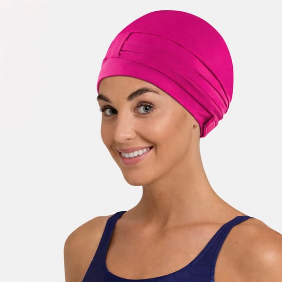 Ladies Comfortable Fabric Swimming Cap | Turban Style Lightweight Swim Cap - Image 3