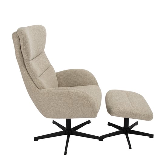 Label51 Fauteuil malmo naturel incl. hocker 75x82x108 cm - Image 6
