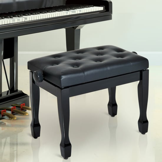 4goodz Pianokruk in hoogte verstelbaar45-55 cm kunstleer - - Image 5