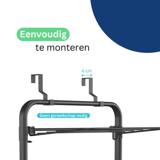 Wasophoogte ® hangend droogrek inklapbaar – 3 lagen – 10 meter – geschikt voor - Image 5