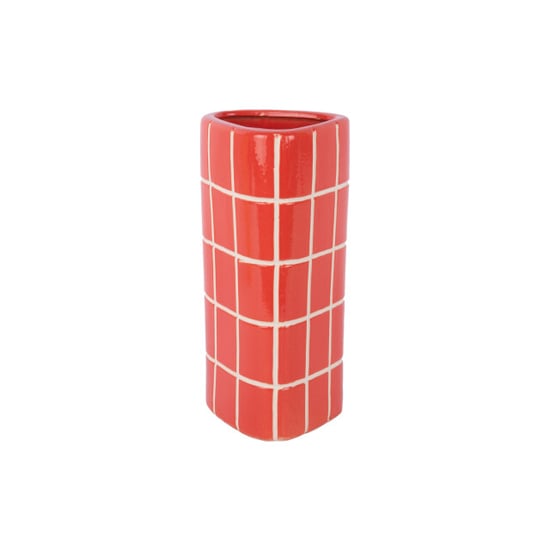 Present Time vaas retro tiles triangular medium - 12,6x11,5x26 cm - Image 1