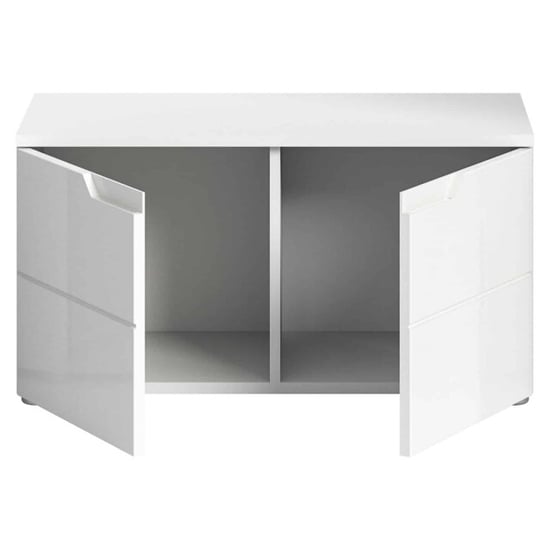 Furnilux Solero bank wit hoogglans mdf tz - Image 4