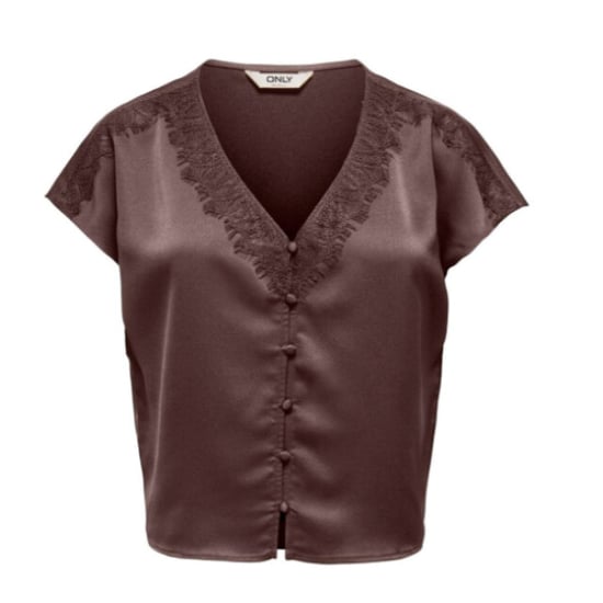 Only Onlfaraya s/l button lace satin top - Image 1