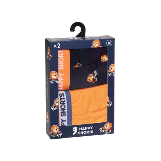 Happy Shorts Heren boxershorts holland oranje 2-pack oranje leeuw - Image 5