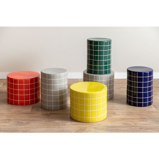 Leitmotiv bijzettafel retro tiles high - 33x33x44 cm - Image 4