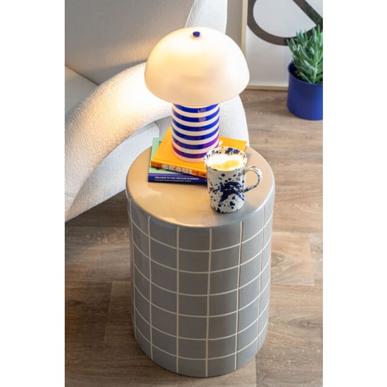 Leitmotiv bijzettafel retro tiles high - 33x33x44 cm - Image 4