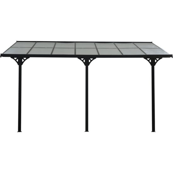 4goodz Terrasoverkapping in hoogte verstelbaar aluminium 4 x 3 m - - Image 2