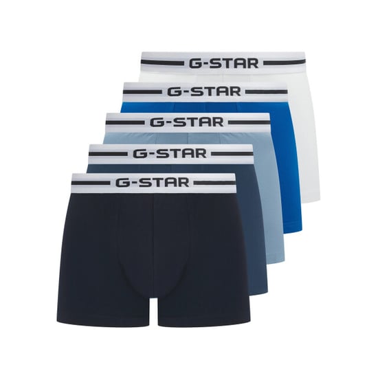 G-Star Heren boxershorts trunks hemlock 5-pack multipack zwart/blauw/wit - Image 1