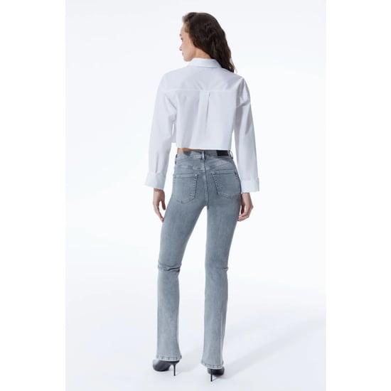 Cup of Joe Matilda dames flare jeans grey vintage - Image 3