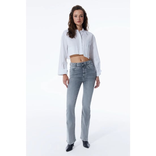 Cup of Joe Matilda dames flare jeans grey vintage - Image 5