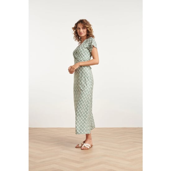 Smashed Lemon 24032 stretch maxi jurk met ornament print | - Image 4