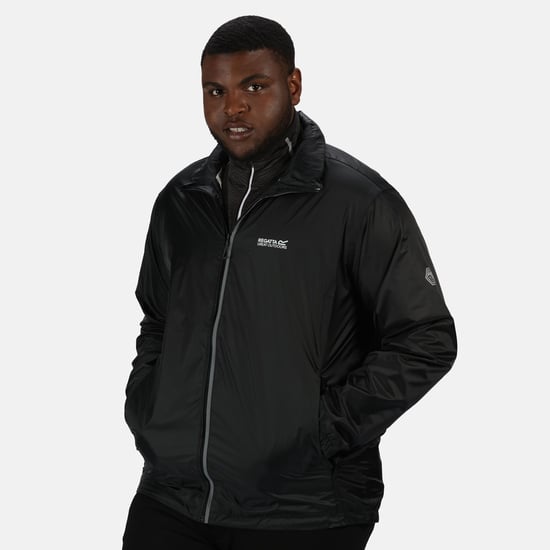Regatta Mens Lyle IV Waterproof Hooded Jacket (Black) - Image 2