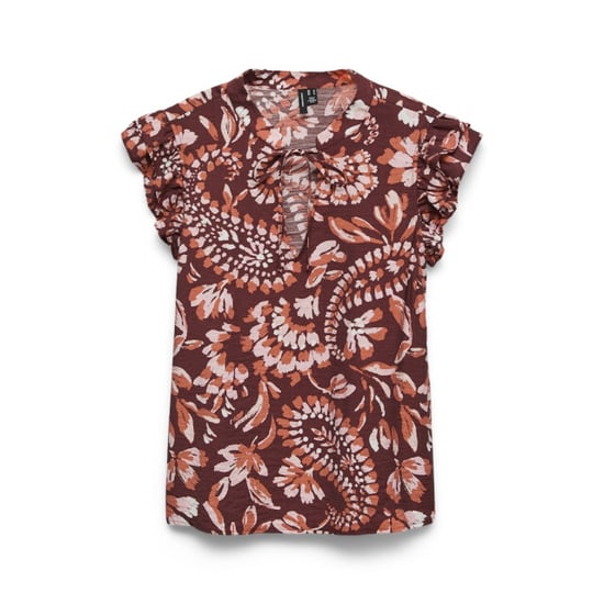 Vero Moda Vmnellie carla sl frill top wvn ga dessin - Image 1