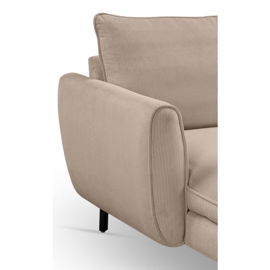 Furnilux Toronto u-shape bank rechts beige moderne loungebank met koudschuim - Image 2