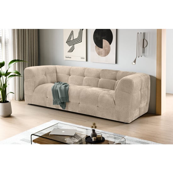 Furnilux Tenso 2.5 zitsbank beige | moderne sofa met duurzaam fsc-hout | easy-care stof - Image 3