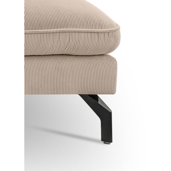 Furnilux Toronto u-shape bank rechts beige moderne loungebank met koudschuim - Image 4