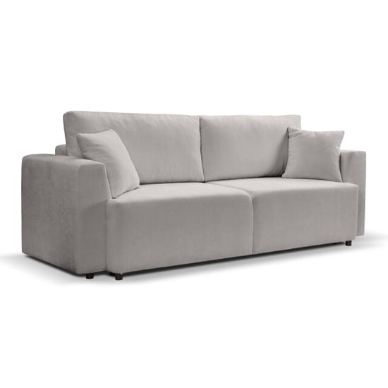 Furnilux 3-zits sofa bed lichtgrijs moderne slaapbank met comfortabel pu-schuim - Image 1