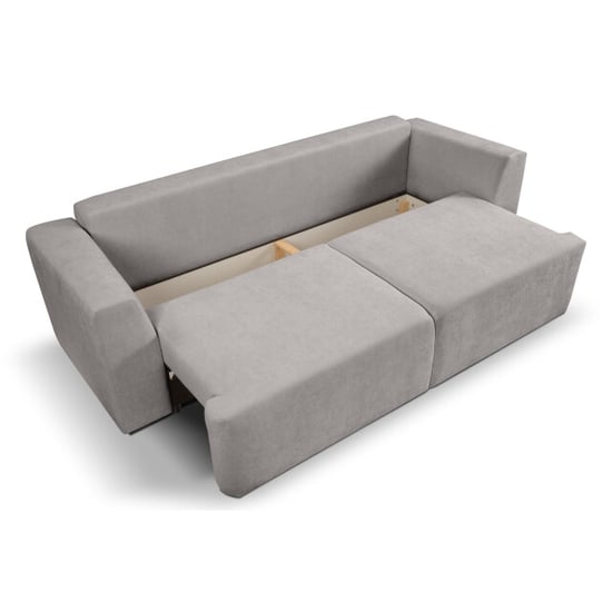Furnilux 3-zits sofa bed lichtgrijs moderne slaapbank met comfortabel pu-schuim - Image 3