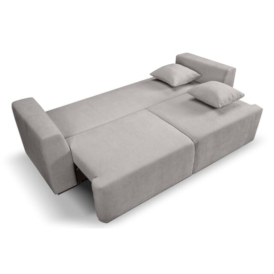 Furnilux 3-zits sofa bed lichtgrijs moderne slaapbank met comfortabel pu-schuim - Image 4