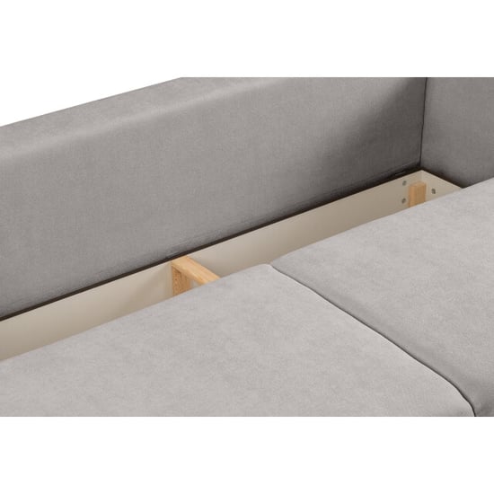 Furnilux 3-zits sofa bed lichtgrijs moderne slaapbank met comfortabel pu-schuim - Image 5