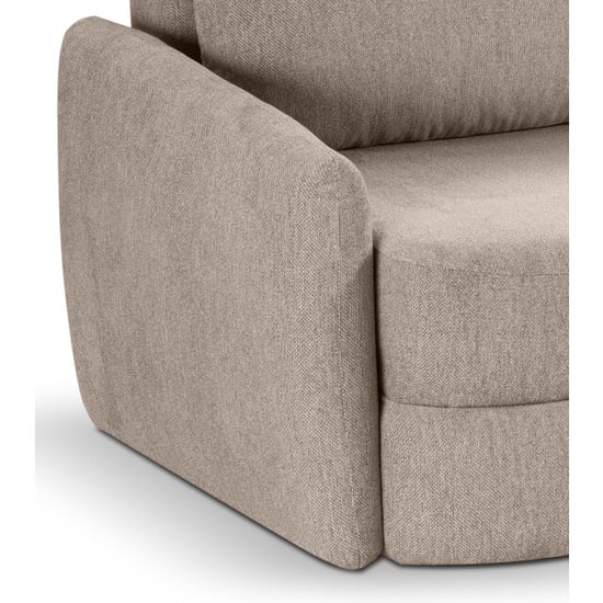 Furnilux Diana 3-zits sofa bed beige | moderne slaapbank met tekstiel - Image 3