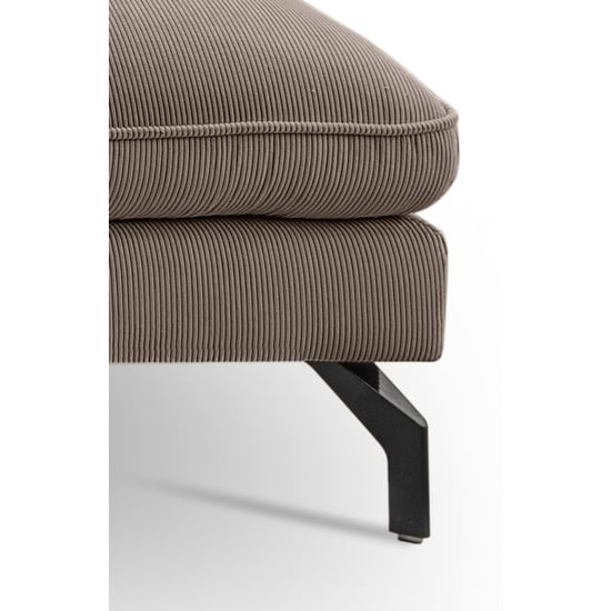 Furnilux Toronto u-shape hoekbank rechts bruin-beige | moderne woonbank met koudschuim - Image 4