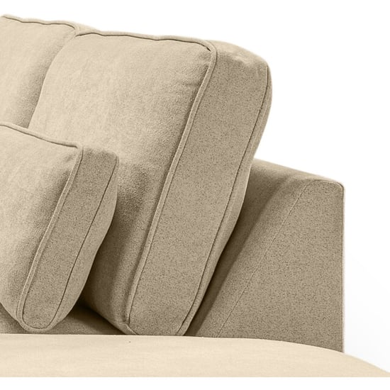 Furnilux Luxe hoekbank rechts beige | stijlvolle woonbank in trendy geweven stof - Image 5
