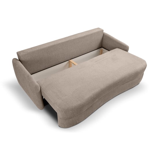 Furnilux Diana 3-zits sofa bed beige | moderne slaapbank met tekstiel - Image 6
