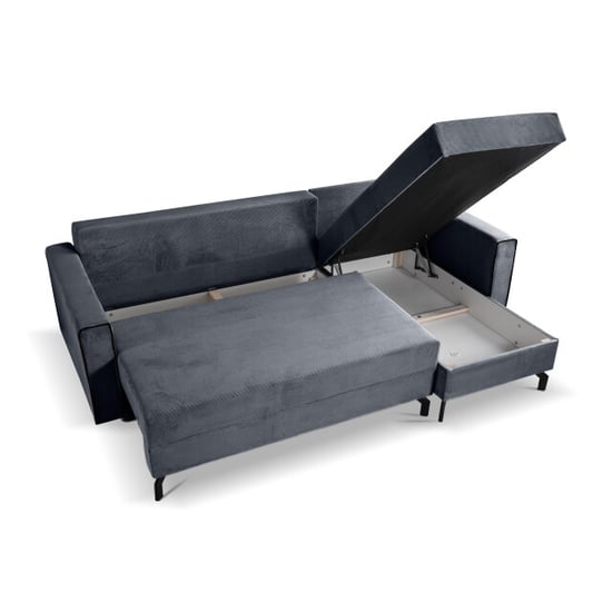 Furnilux Marti sofa bed l-shape rechts blauwgrijs | moderne hoekbank slaapbank - Image 3