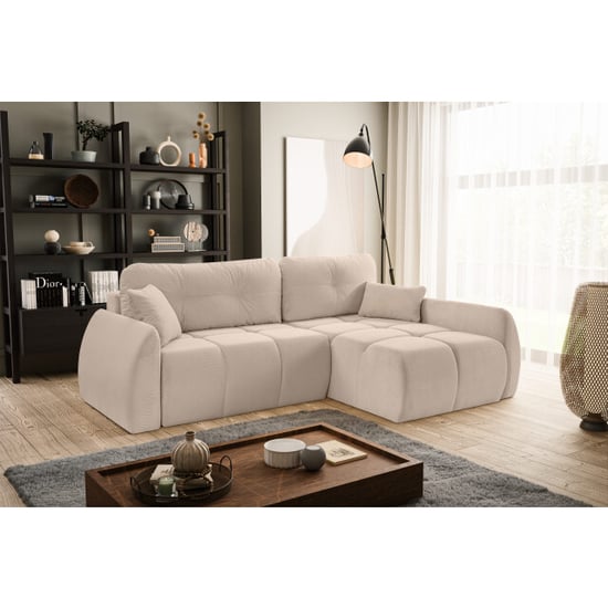 Furnilux Sancho hoekbank bed rechts beige | premium corduroy hoeksofa - Image 5