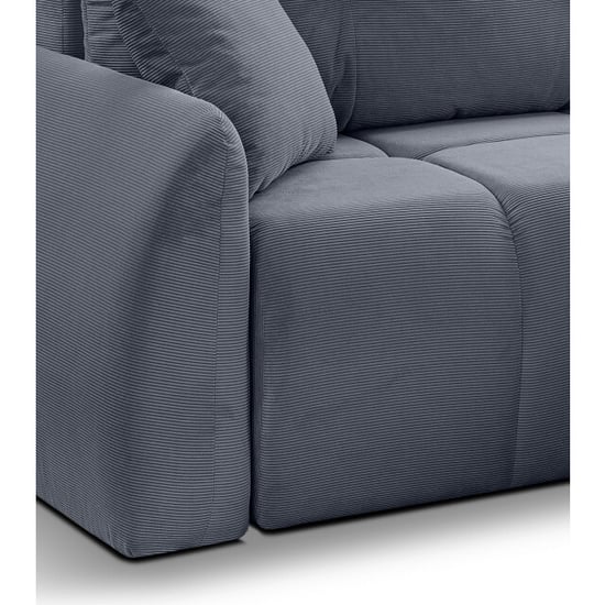 Furnilux Sancho hoekbank bed rechts blauwgrijs modulaire hoeksofa met slaapfunctie - Image 5