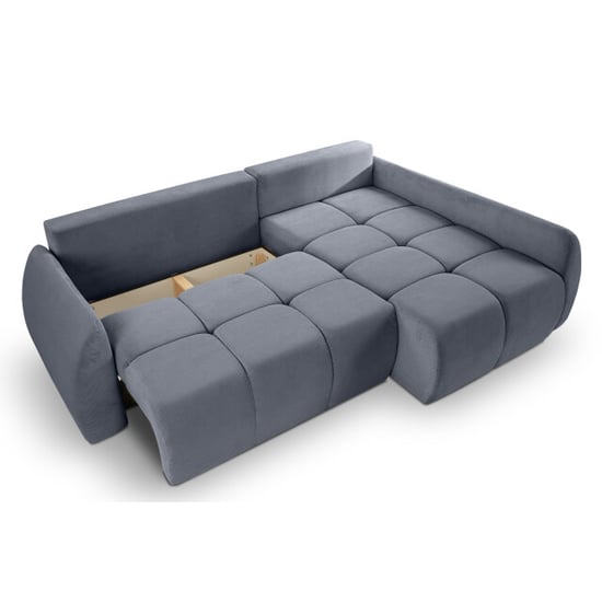 Furnilux Sancho hoekbank bed rechts blauwgrijs modulaire hoeksofa met slaapfunctie - Image 6