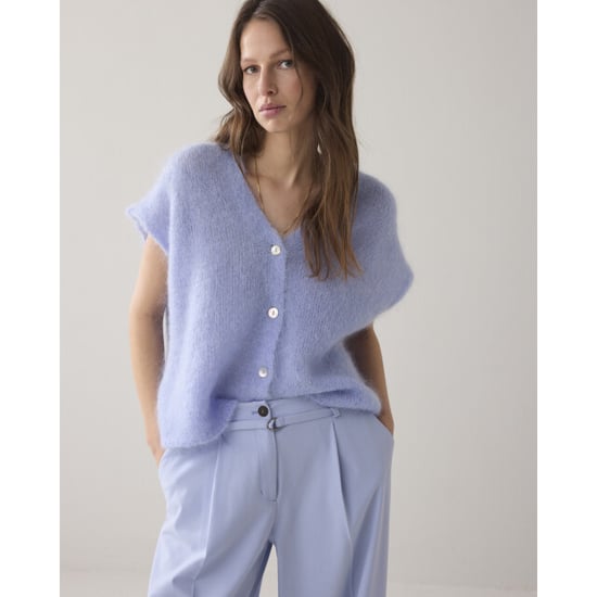 Summum Cardigan sleevles mohair knit 7s7975-70058 - Image 5
