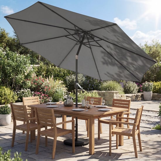 4goodz Parasol 300 cm met kruisvoet en zandzak uv 30+ - - Image 4