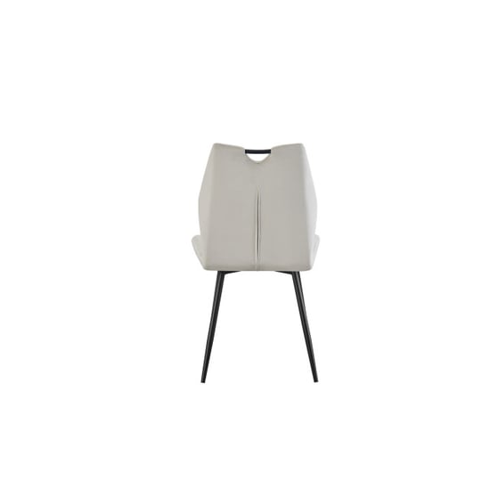Furnilux Christin fauteuil crème set van 2 elegante fluwelen salonstoel met metalen - Image 5