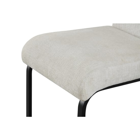 Furnilux Leni eetkamerstoel set van 2 in crème moderne fauteuil met pocketvering - Image 5
