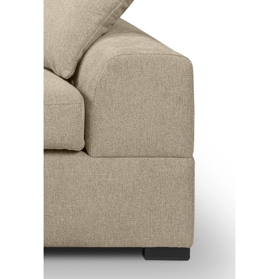Furnilux Veda l-vormige sofa links beige | moderne loungebank met textiel - Image 3