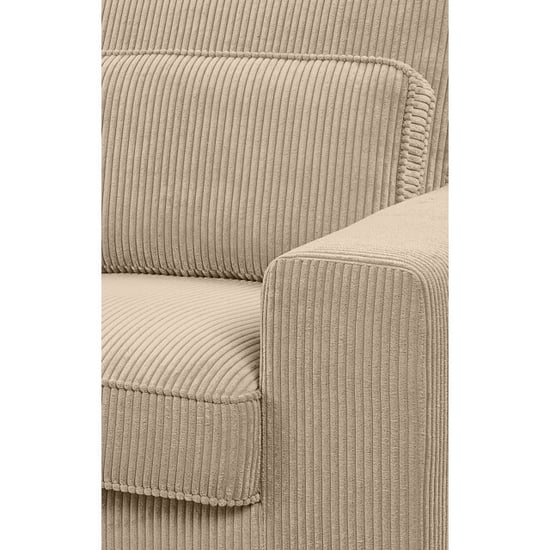 Furnilux Bolivia l-vormige bank links beige | modieuze corduroy woonbank - Image 3
