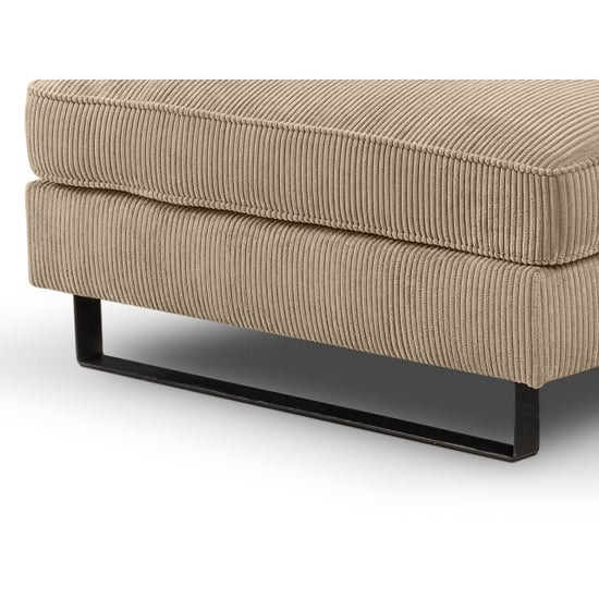 Furnilux Bolivia l-vormige bank links beige | modieuze corduroy woonbank - Image 5