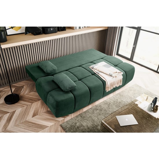 Furnilux Lauder 2-zits sofa bed in smaragdgroen corduroy | duurzaam & comfortabel - Image 5
