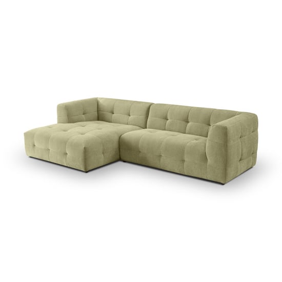 Furnilux Tenso l-vormige sofa links groen | moderne hoekbank met duurzame stof - Image 1