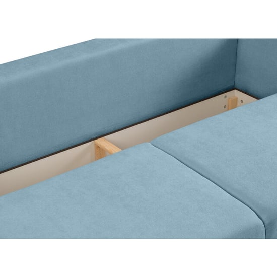 Furnilux 3-zits sofa bed lichtblauw moderne slaapbank met comfortabel pu-schuim - Image 3