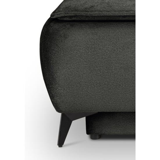 Furnilux Sendi sofa bed 2-zits grijs-beige | luxe velour sofa | opbergbank - Image 3